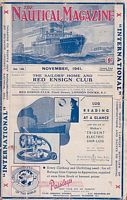 THE NAUTICAL MAGAZINE, November 1941 -  A Magazine for those interested in Ships and the Sea - Vol 146, No.5, November 1941