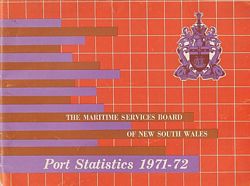 THE MARITIME SERVICES BOARD OF NEW SOUTH WALES - Port Statistics 1971-72