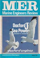 MER - MARINE ENGINEERS REVIEW  (Journal of the Institute of Marine Engineers) - January 1975