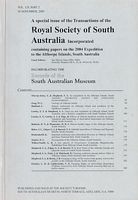 THE 2004 EXPEDITION TO THE ALTHORPE ISLANDS, SOUTH AUSTRALIA  (in Transactions of the Royal Society of South Australia)