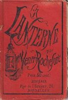 LA LANTERNE - No. 69 - 2nd Serie  (1875)