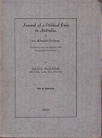 JOURNAL OF A POLITICAL EXILE IN AUSTRALIA 