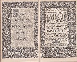 JOURNAL OF RESEARCHES INTO THE GEOLOGY & NATURAL HISTORY OF THE VARIOUS COUNTRIES VISITED DURING THE VOYAGE OF H.M.S. BEAGLE ROUND THE WORLD